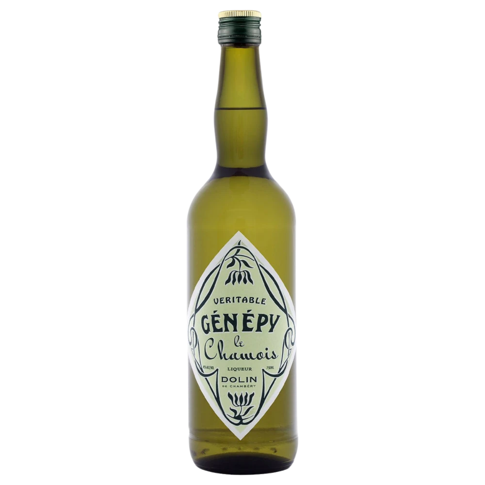 A bottle of Dolin Liqueur de Genepi Chamois 750ml