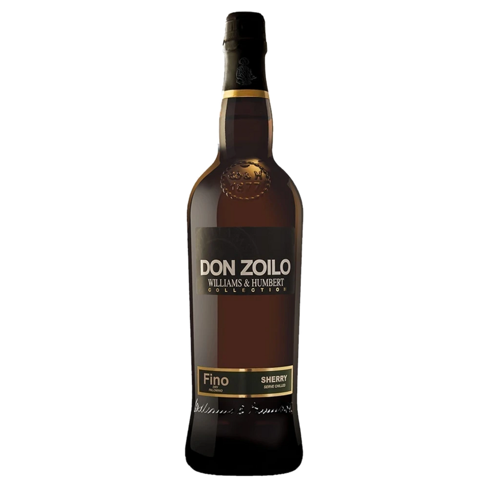 A bottle of Don Zoilo Sherry Aperitif Fino 15% 750ml