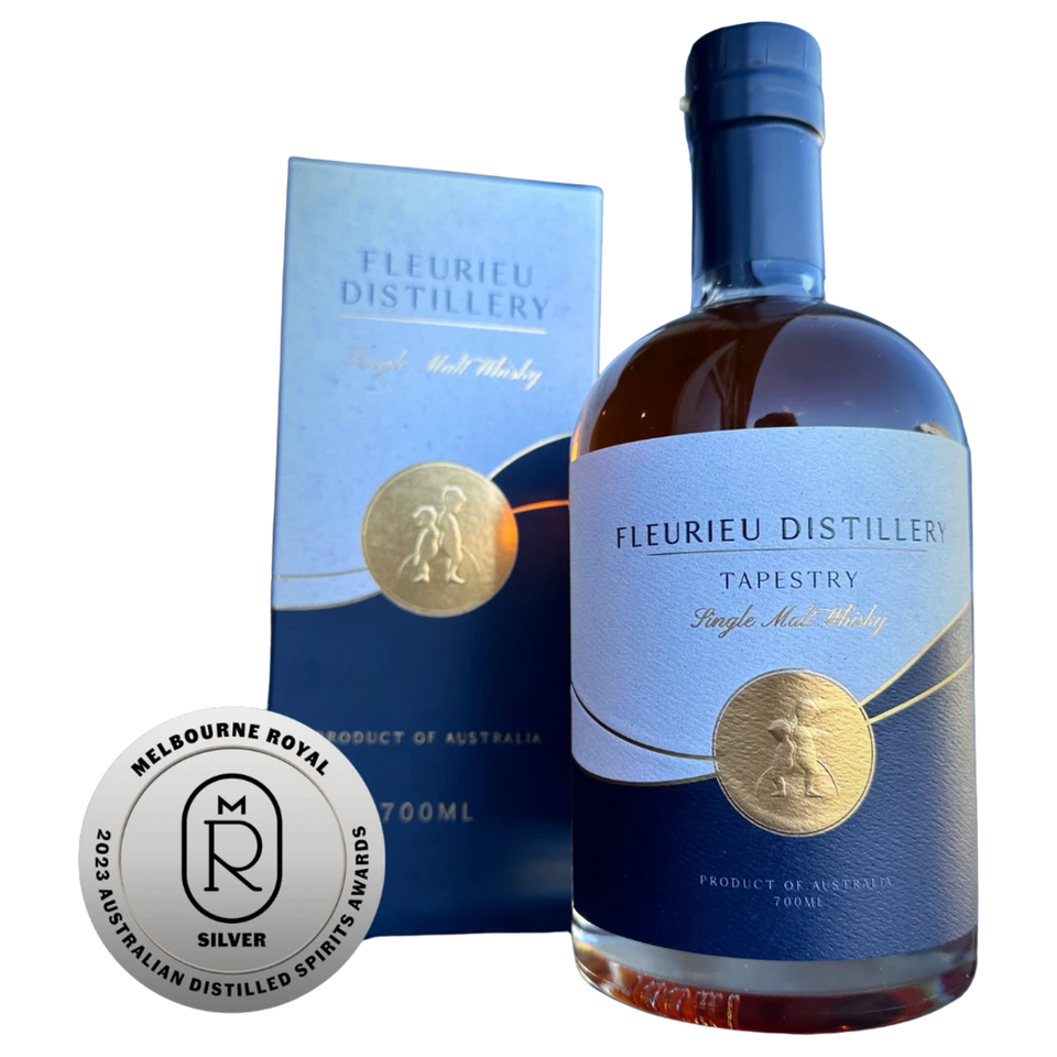 A bottle of Fleurieu Distillery Tapestry Single Malt Whisky SA 45.2% 700ml