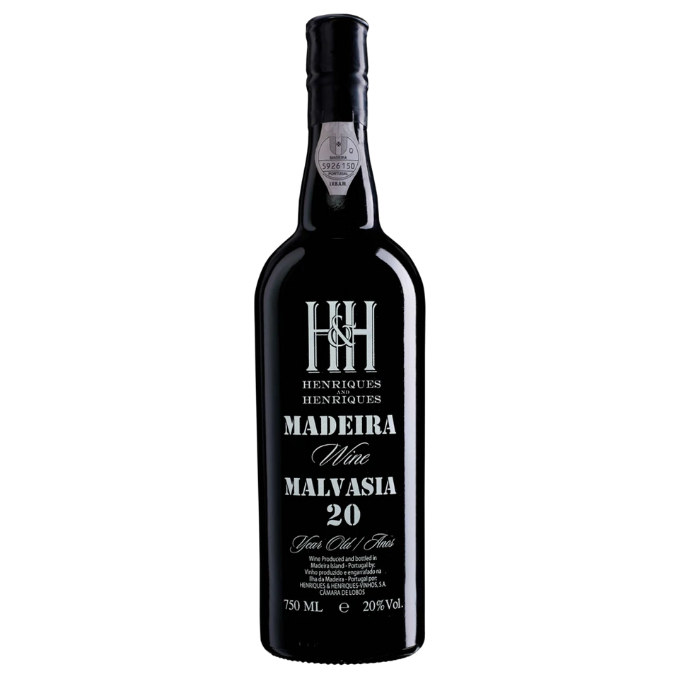 A bottle of Henriques & Henriques Malvasia 20Yo NV 750ml Fortified Wine