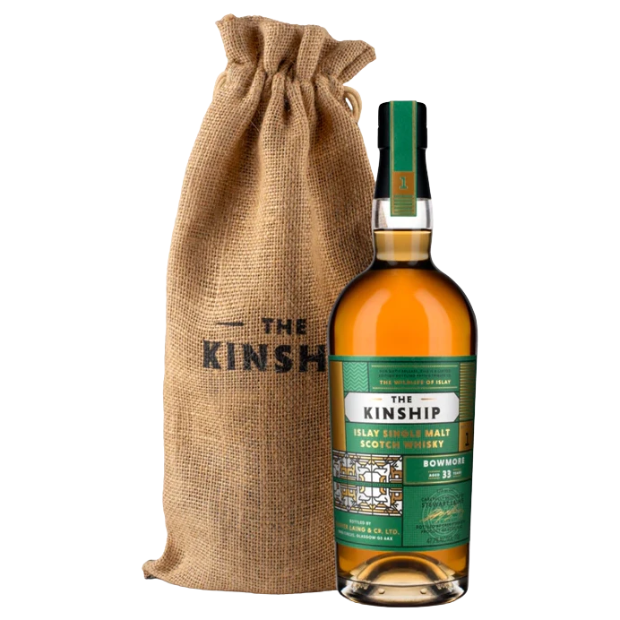 A bottle of Hunter Laing Kinship 2022 Bowmore Whisky 1989 (33YO) 47.7% 700ml