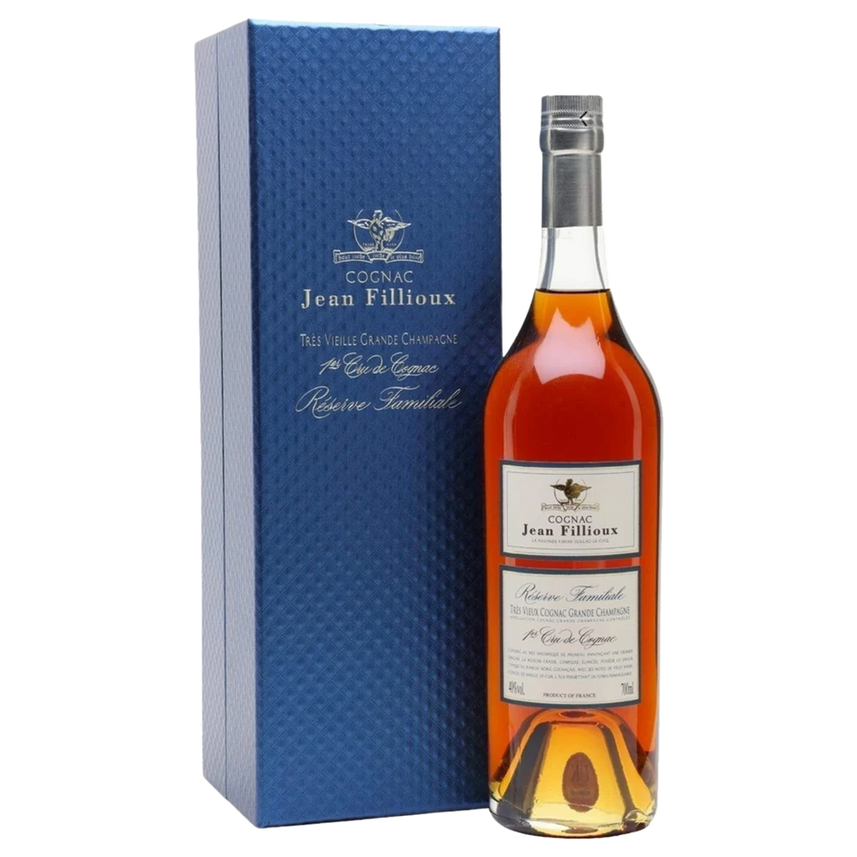 A bottle of Jean Fillioux Cognac 'Reserve Familiale' Grande Champagne 1er Cru 50 Years+ 40% 700ml