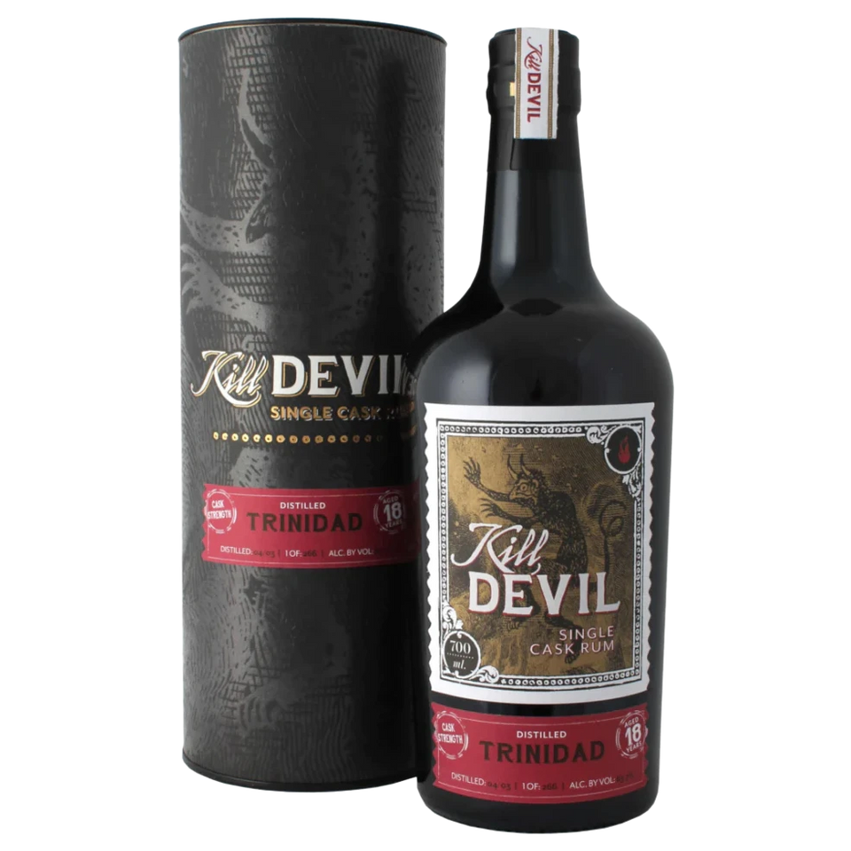 A bottle of Kill Devil Trinidad Rum 18YO 63.7% 700ml