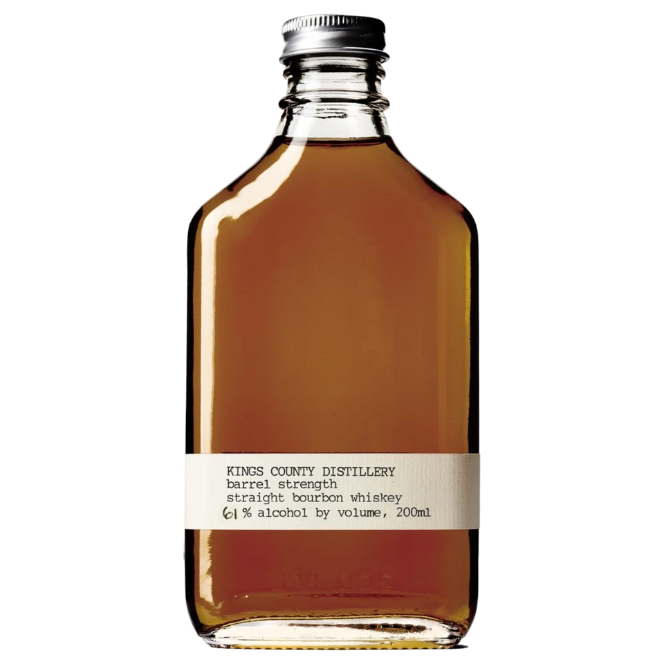 A bottle of Kings County Straight Bourbon 200ml