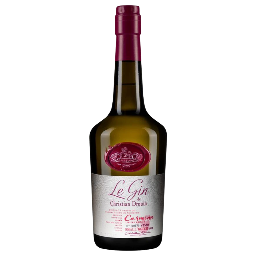 A bottle of Le Gin Carmina de Christian Drouin 42% 700ml