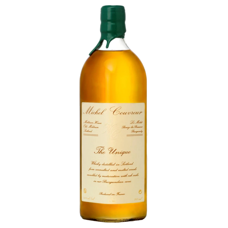 A bottle of Michel Couvreur Whisky The Unique 44% 700ml