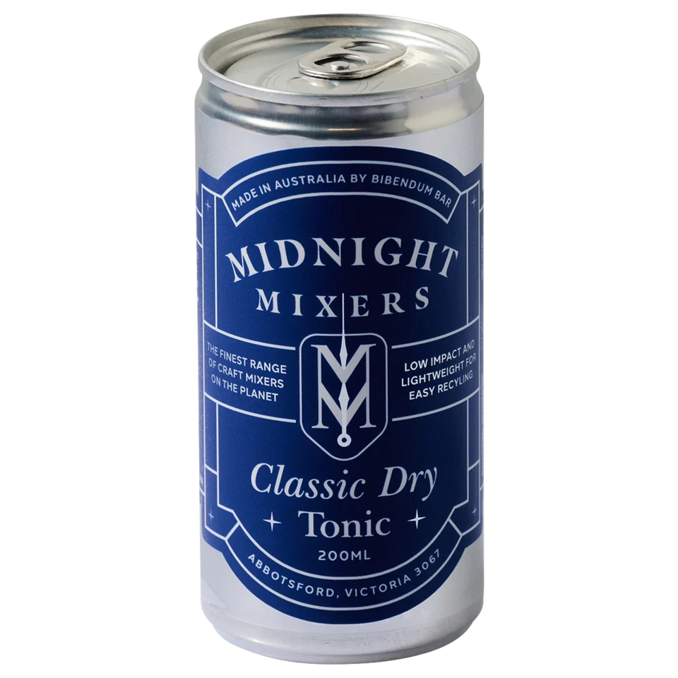 Midnight Mixers Classic Dry Tonic 24-Pack 200mL