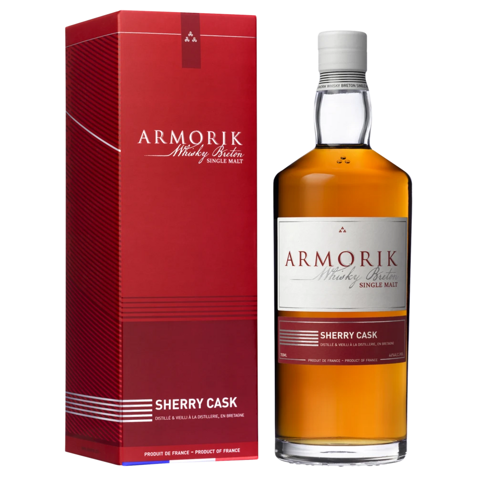 A bottle of N/A Armorik, Sherry Cask French Single Malt Whisky 46% 700ml