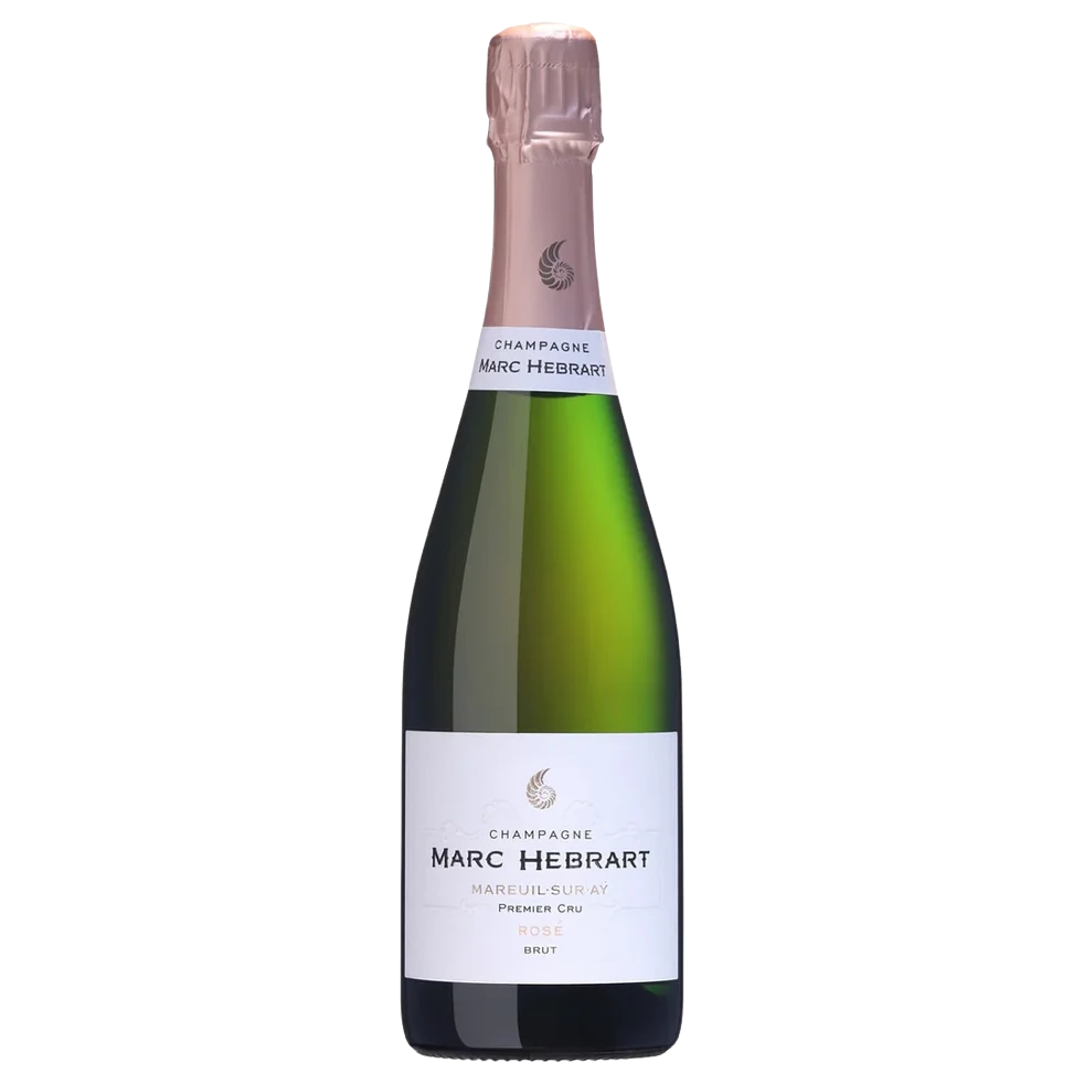 A bottle of NV Champagne Hebrart Mareuil Premier Cru Rosé Brut 750ml Sparkling Wine