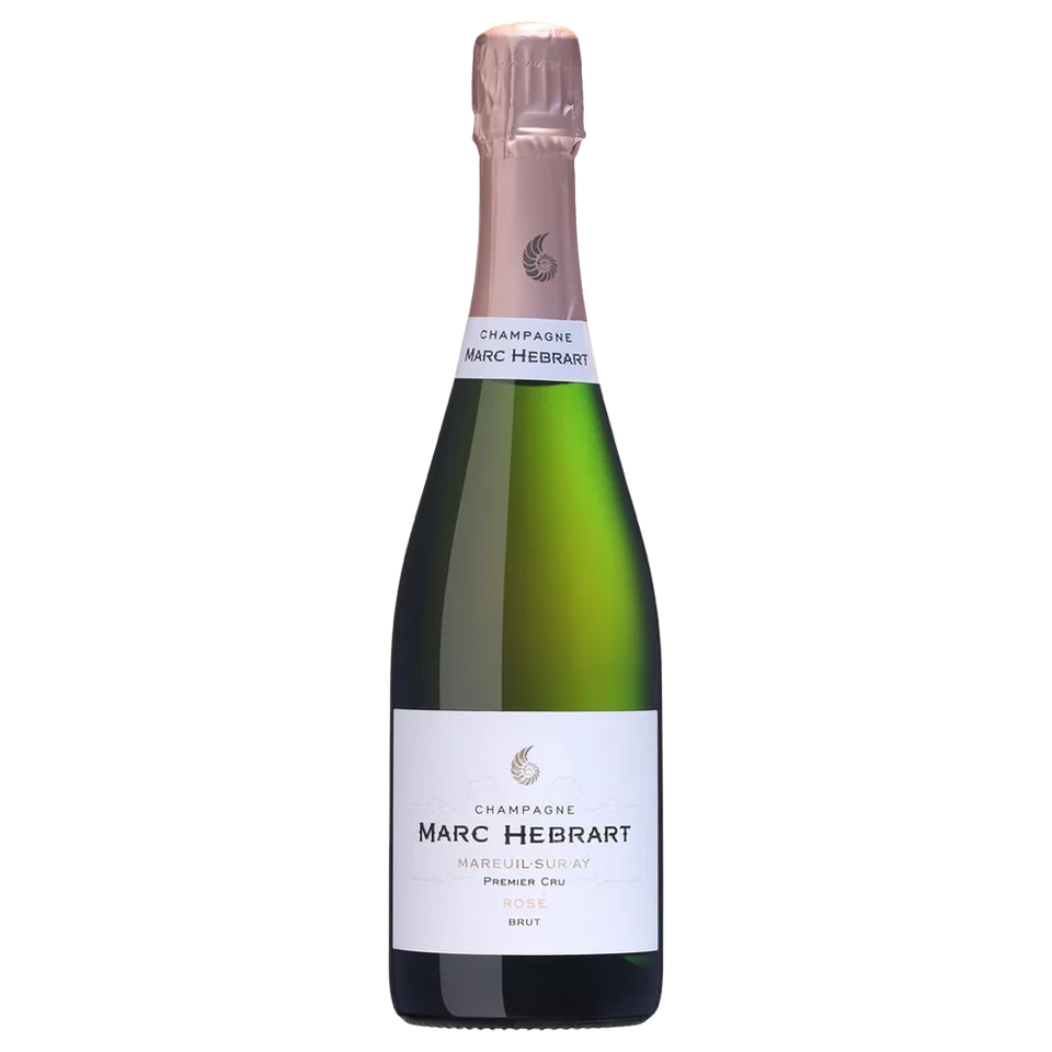 A bottle of NV Champagne Hebrart Mareuil Premier Cru Rosé Brut 750ml Sparkling Wine