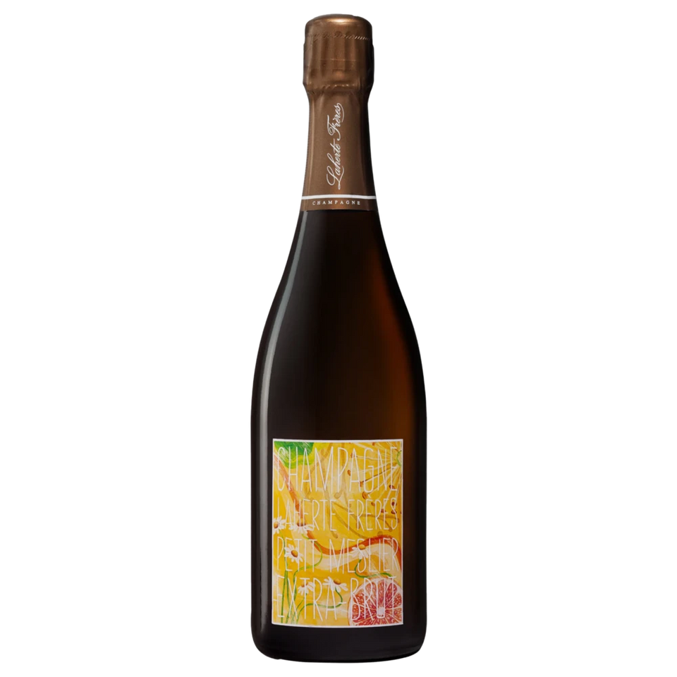 A bottle of NV Champagne Laherte Frères Petit Meslier Extra Brut 750ml Sparkling Wine