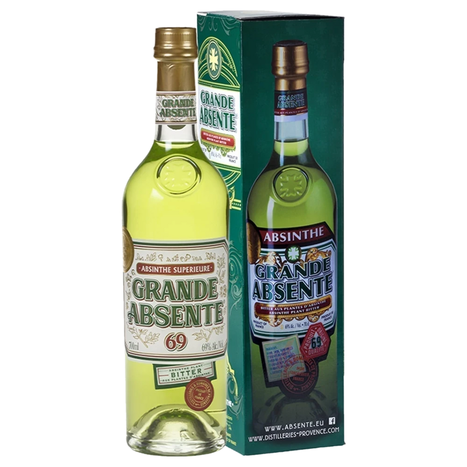 A bottle of NV Distillerie et Domaines de Provence La Grande Absente 69% 700ml