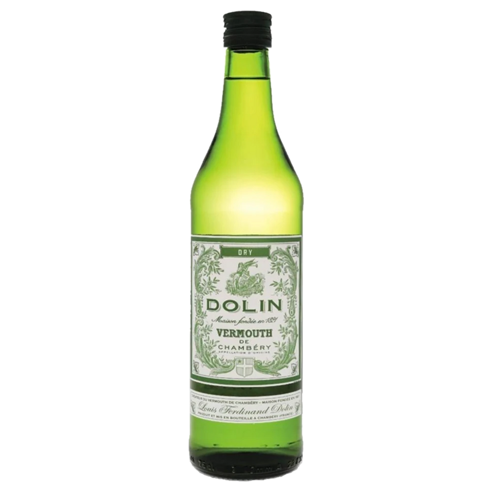 A bottle of NV Dolin Vermouth Dry 17.5% 750ml Fortified Wine