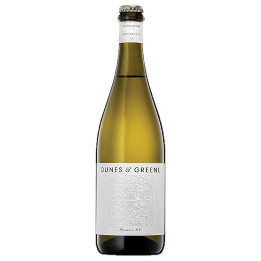 A bottle of NV Dunes & Greene Prosecco 750ml Sparkling Wine