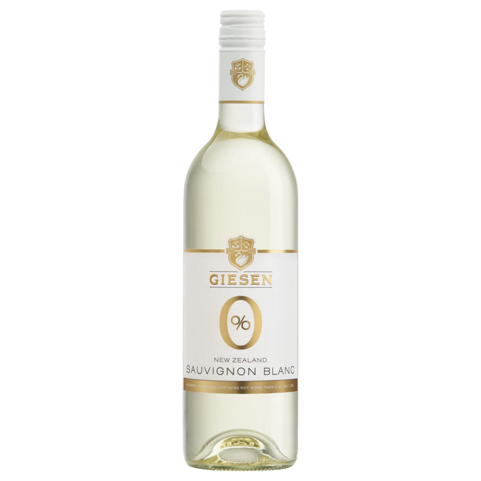 A bottle of NV Giesen Estate 0% Sauvignon Blanc 750ml White Wine