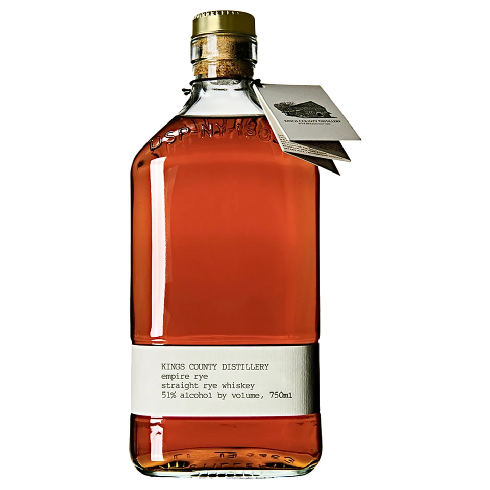 A bottle of NV Kings County Empire Rye Whiskey ( ) 750ml