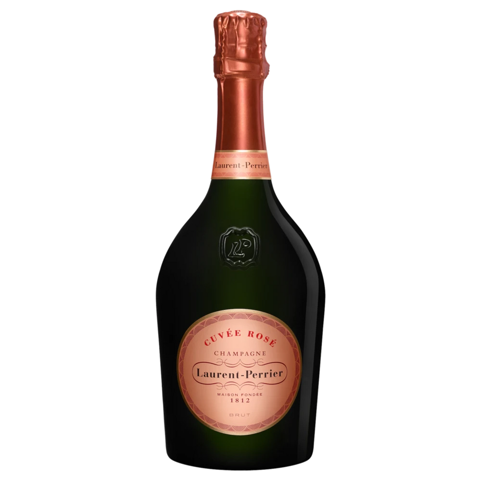 A bottle of NV Laurent Perrier Cuvée Rosé 750ml Sparkling Wine