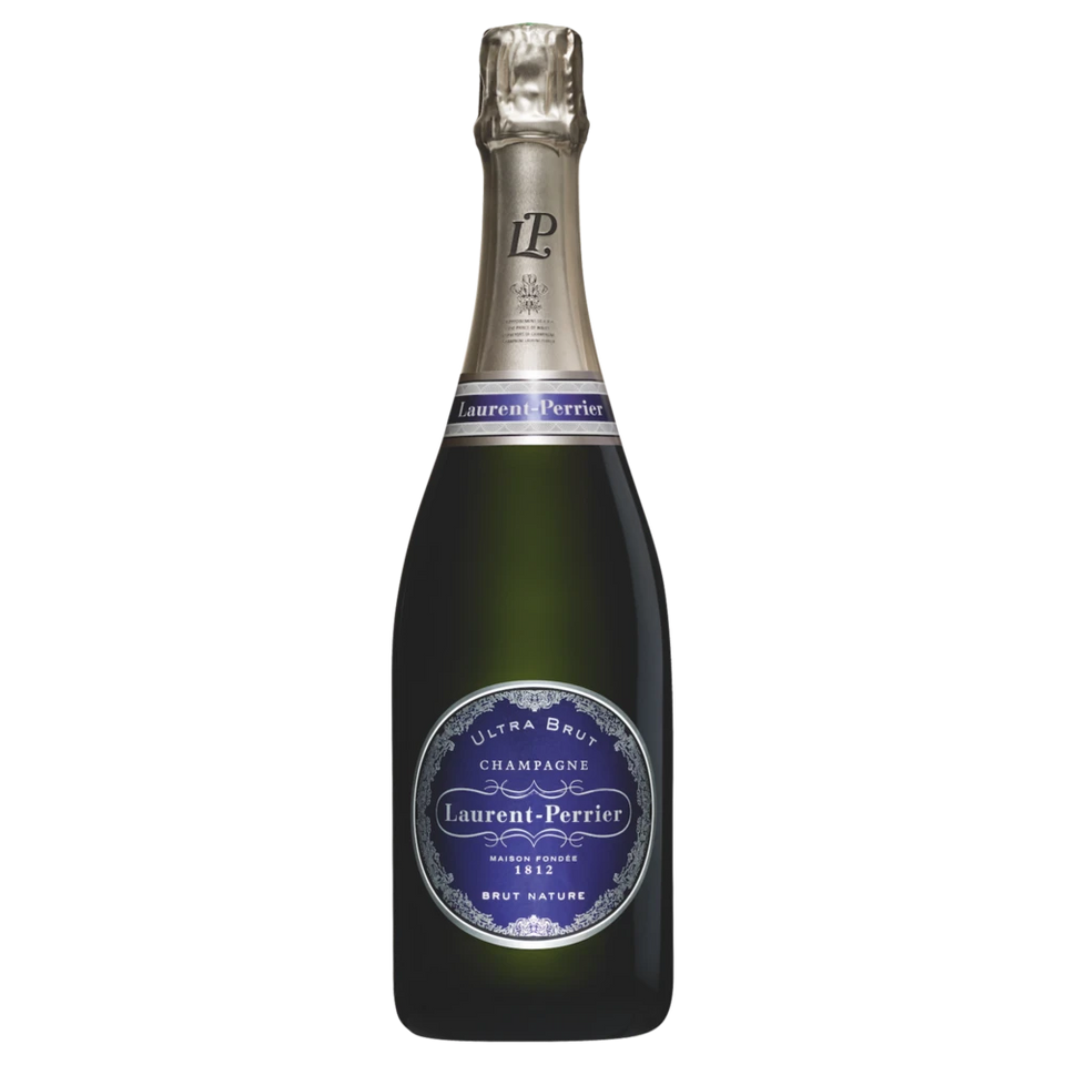 A bottle of NV Laurent Perrier Ultra Brut 750ml Sparkling Wine