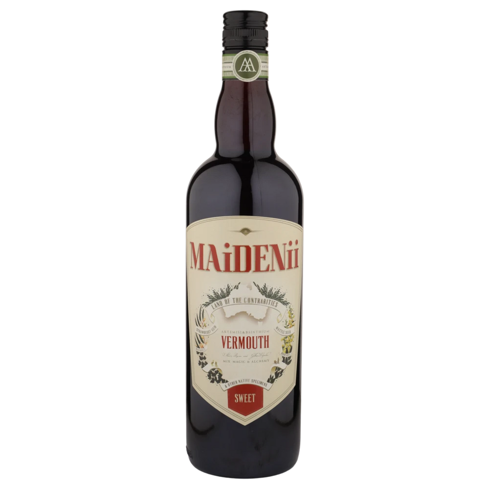 A bottle of NV Maidenii Sweet Vermouth 16% 750ml Fortified Wine