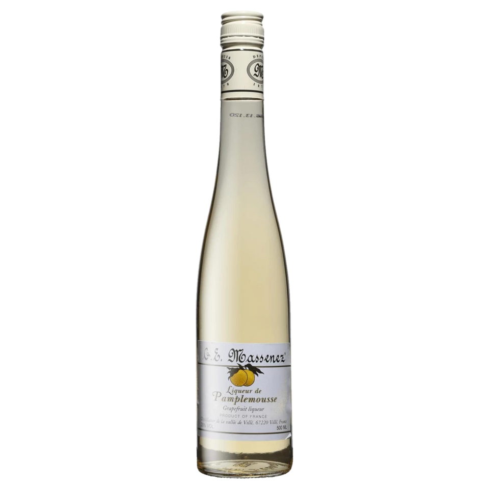 A bottle of NV Massenez Liqueur de Pamplemousse (Grapefruit) 20% 500ml