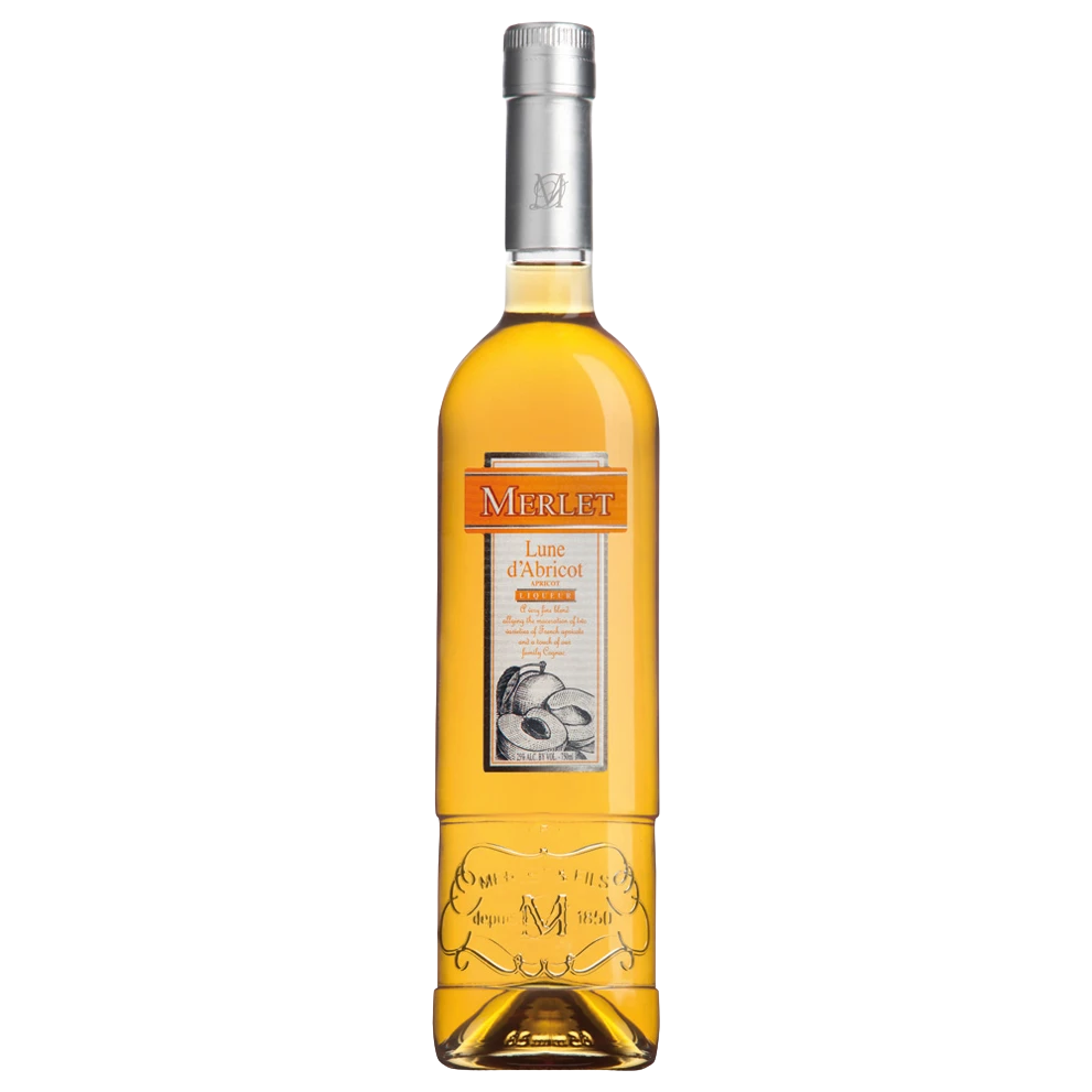 A bottle of NV Merlet Apricot Brandy 700ml