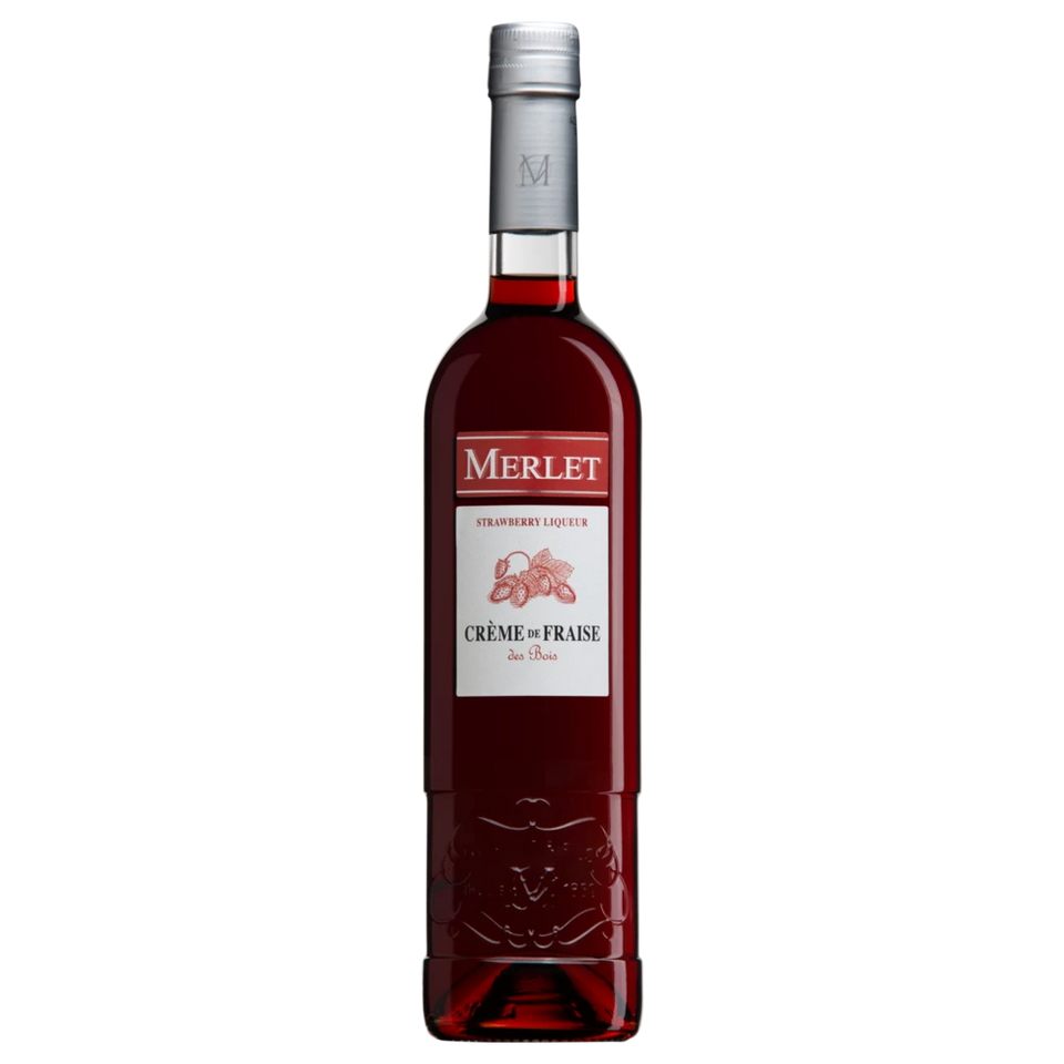 A bottle of NV Merlet Creme de Fraise des Bois Strawberry Liqueur 700ml
