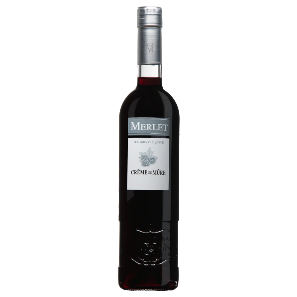 A bottle of NV Merlet Creme de Mure Sauvage Blackberry Liqueur 700ml