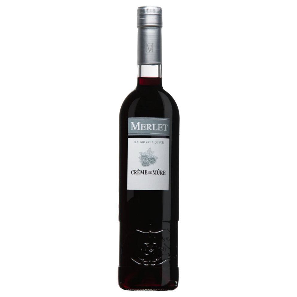 A bottle of NV Merlet Creme de Mure Sauvage Blackberry Liqueur 700ml