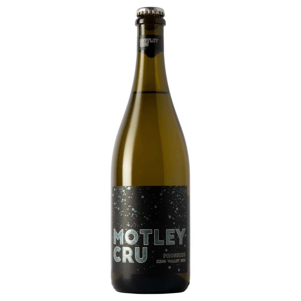 A bottle of NV Motley Cru Prosecco 750ml Sparkling Wine