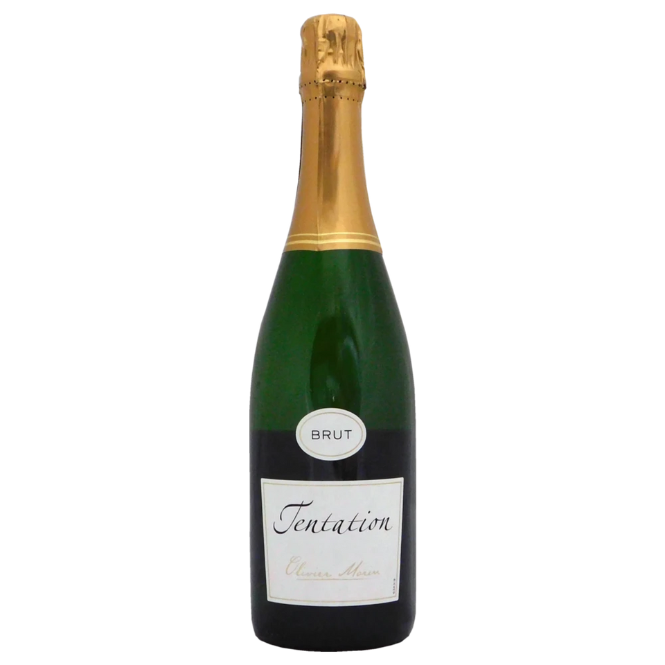 A bottle of NV Olivier Morin Cremant de Bourgogne Tentation 750ml Sparkling Wine