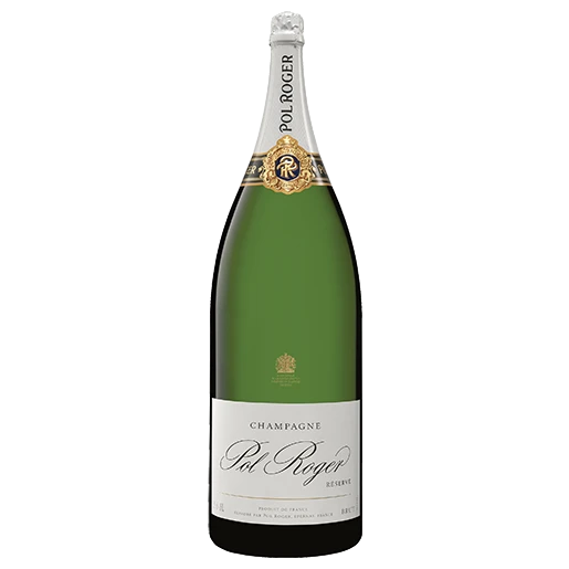 A bottle of NV Pol Roger Brut Non Vintage Nebuchadnezzar 15000ml Sparkling Wine