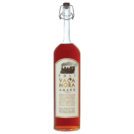 A bottle of NV Poli Distillierie Vaca Mora Amaro Veneto 700ml