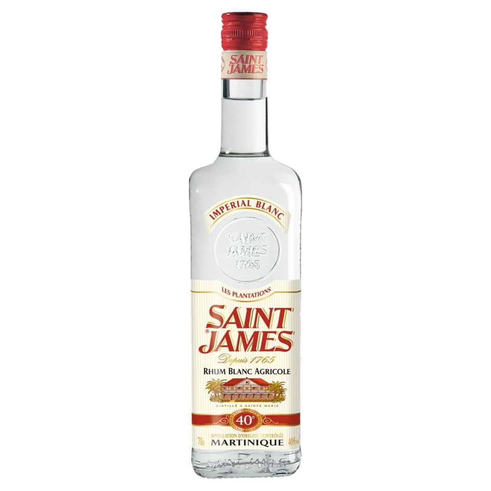 A bottle of NV St James Rum Agricole Blanc (White) 40% 700ml