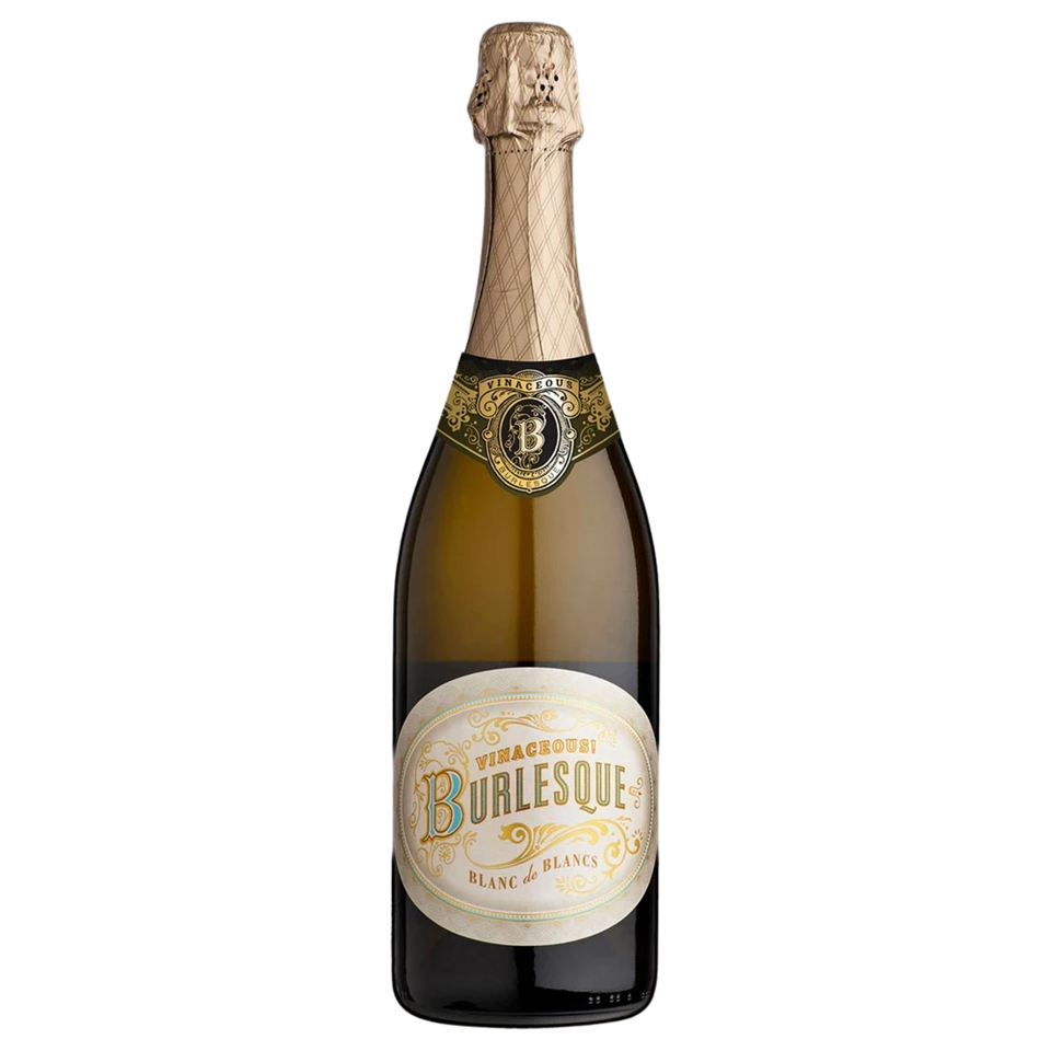 A bottle of NV Vinaceous Burlesque Sparkling 750ml White Wine