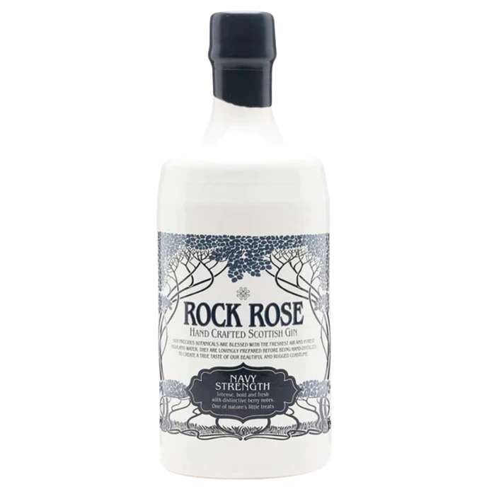 A bottle of Rock Rose Navy Strength Gin 57% 700ml