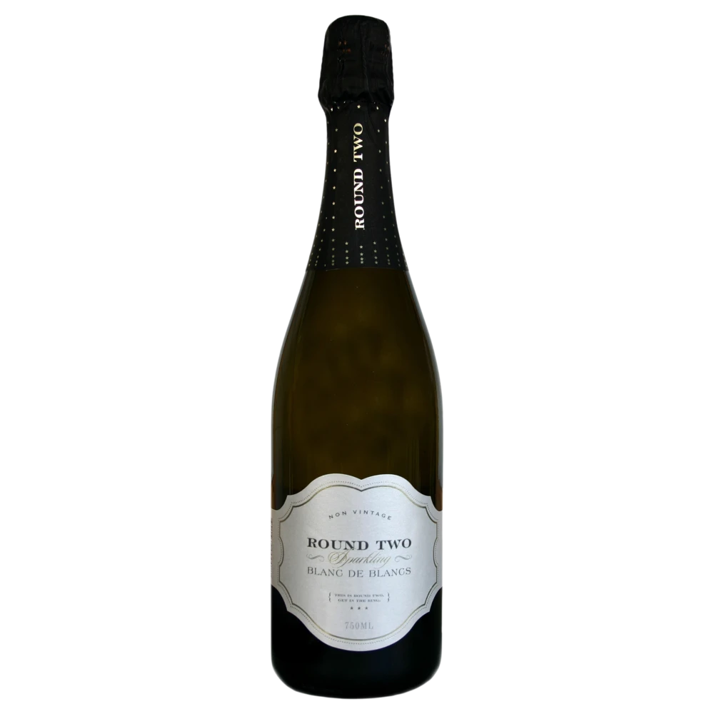 A bottle of Round Two Sparkling Blanc de Blancs NV 750ml Sparkling Wine