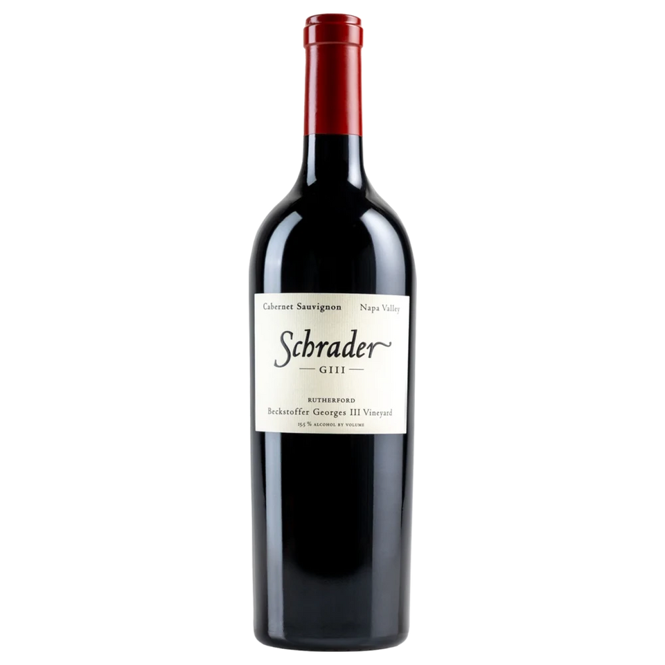 A bottle of Schrader Cellars Cabernet Sauvignon Beckstoffer Georges III 2016 750ml Red Wine
