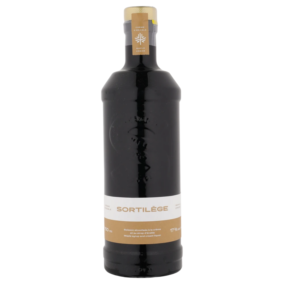 A bottle of Sortilege Maple Cream Whiskey Liqueur 17% 750ml