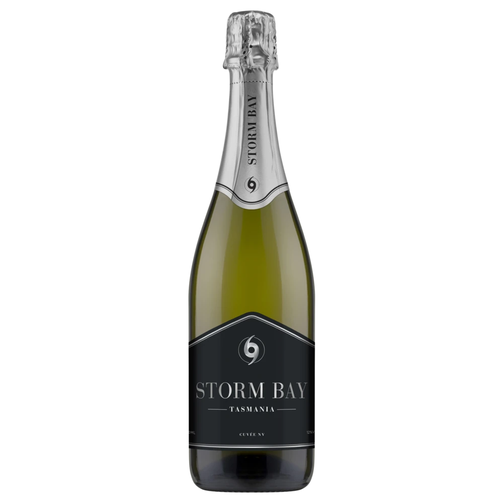 A bottle of Storm Bay NV Sparkling Lay Down box 750ml Sparkling Wine