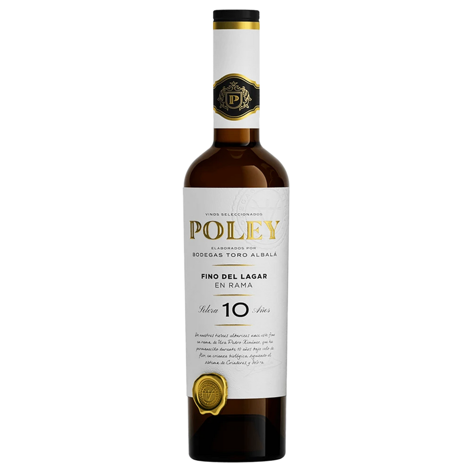 A bottle of Toro Albala Poley Fino Del Lagar 10 Años NV 500mL 500ml Fortified Wine