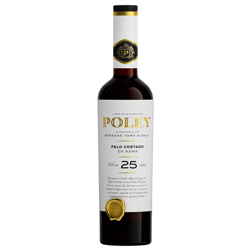 A bottle of Toro Albala Poley Palo Cortado En Rama 25 Años NV 500mL 500ml Fortified Wine