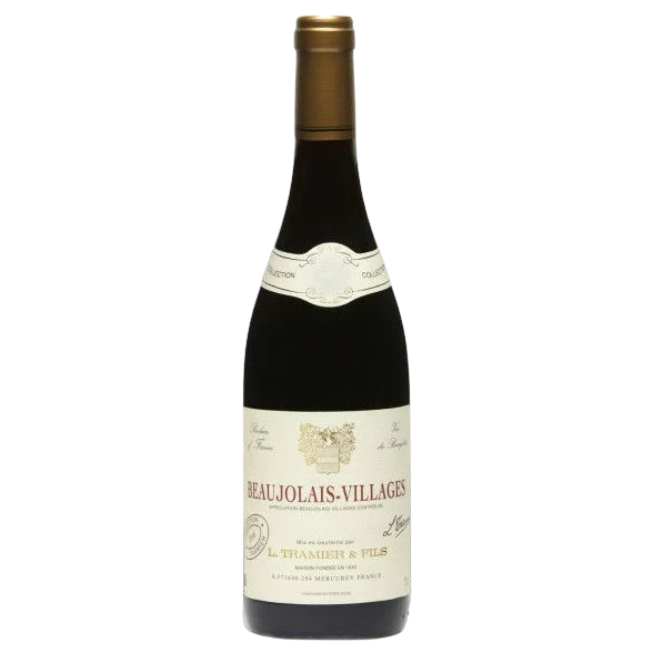 A bottle of Tramier & F. Beaujolais-Village AOC 12x 750ml Red Wine