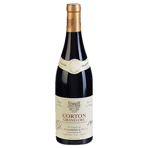 A bottle of 2016 Tramier & F. AOC Corton Grand Cru 750ml Red Wine