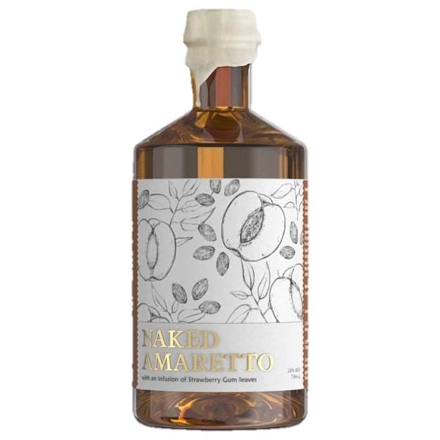 A bottle of White Possum Naked Amaretto 24% 500ML 500ml