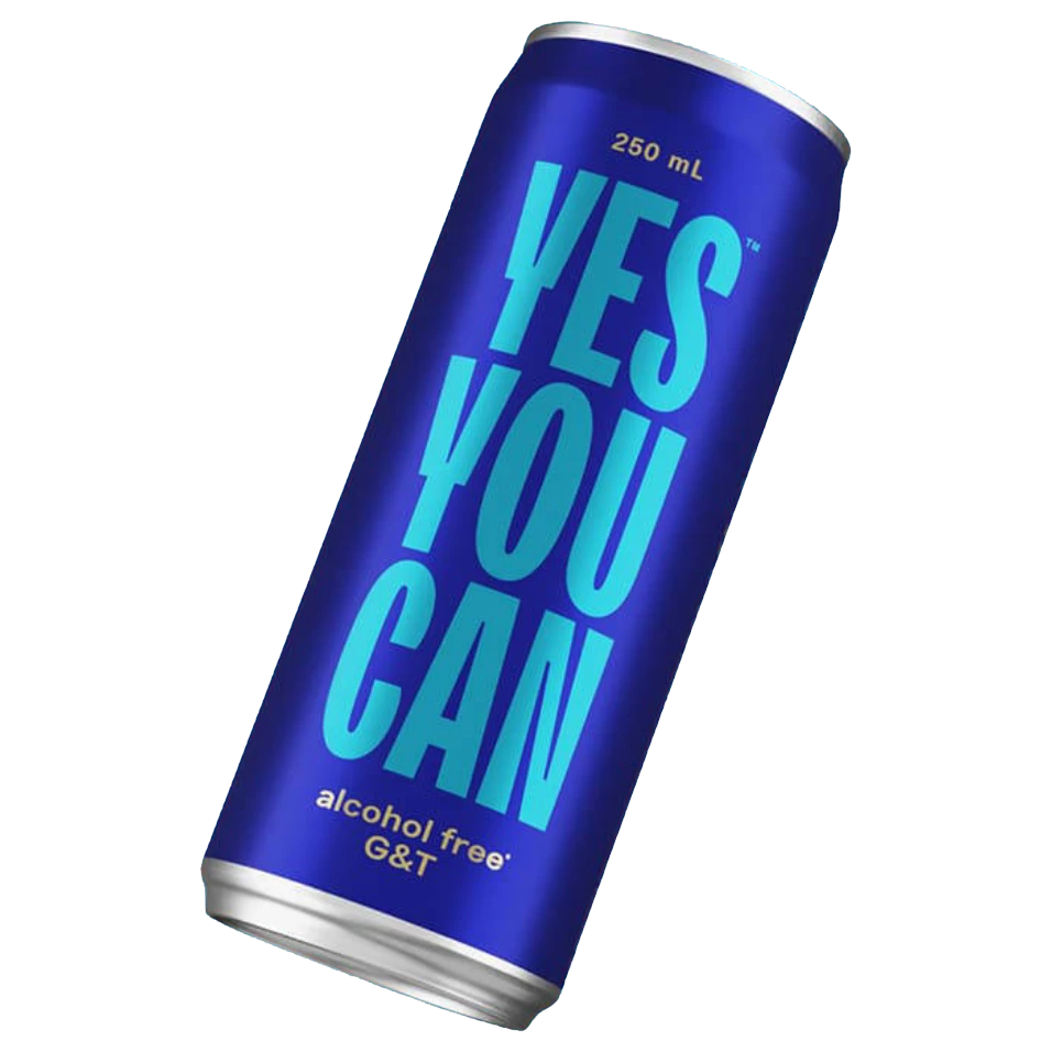 Yes You Can G&T Alcohol Free RTD Carton 6x4packs 0% 250ml