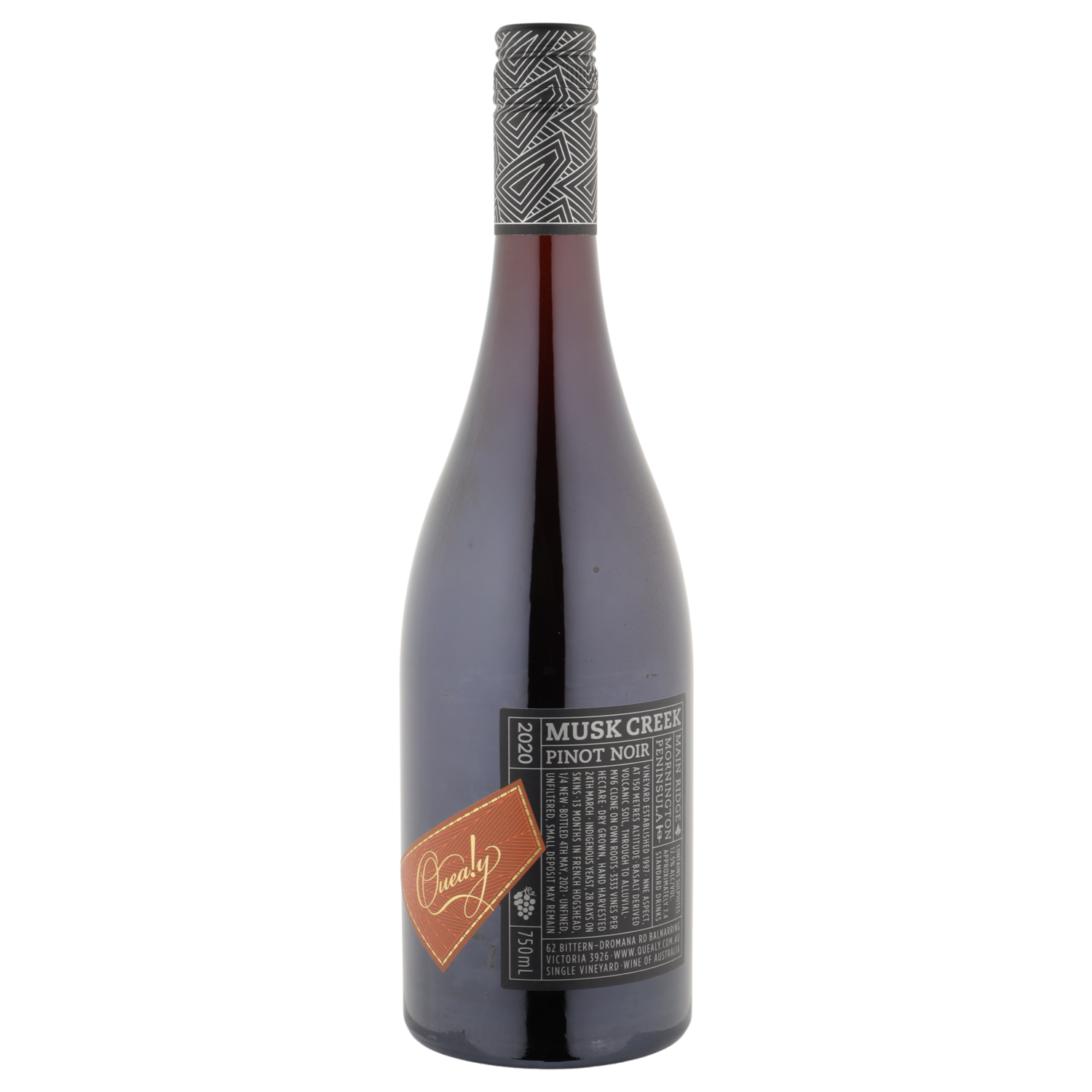 2020 Quealy Musk Creek Pinot Noir (ITM206426) single bottle shot