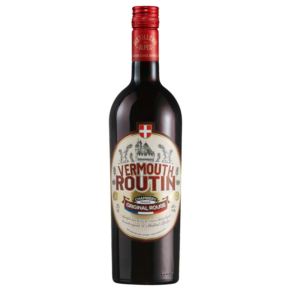 A bottle of Routin Red Vermouth 18% 750ML 750ml
