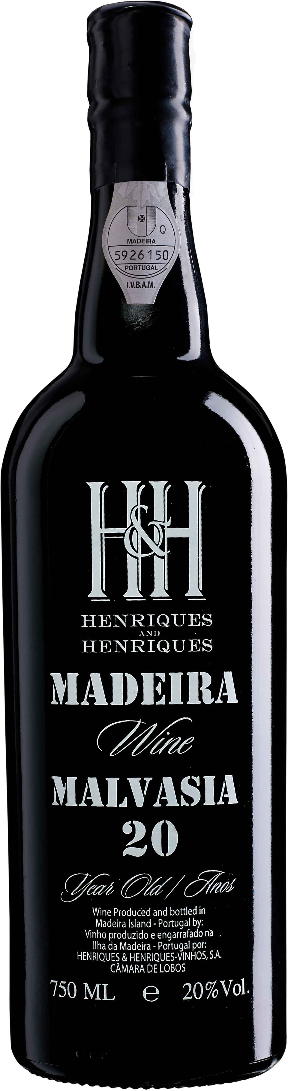 Henriques & Henriques Malvasia 20Yo NV (ITM53321) single bottle shot
