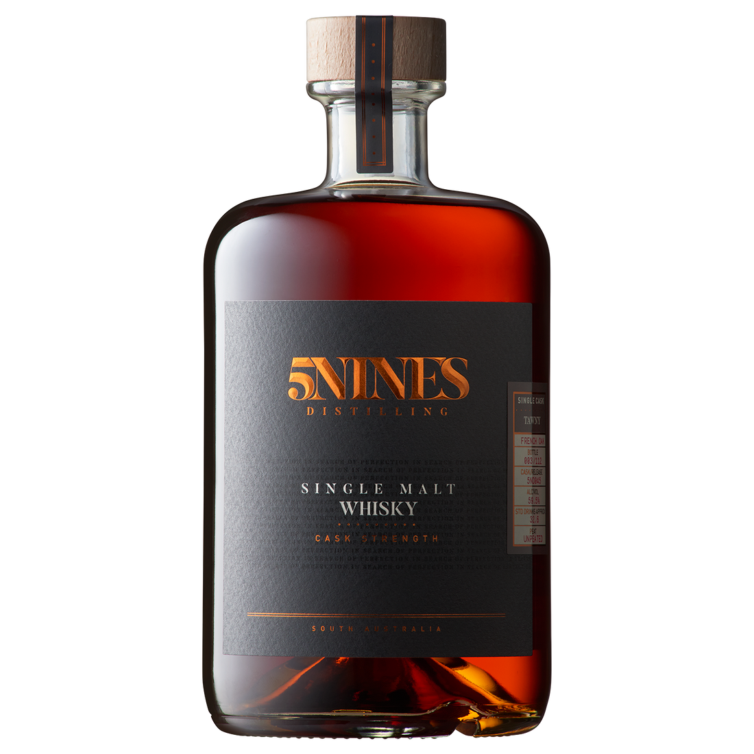 5Nines Distilling Single Malt Whisky Single Cask Altar Wine Cask Strength 5ND237 64% 700ML (ITM119285) single bottle shot