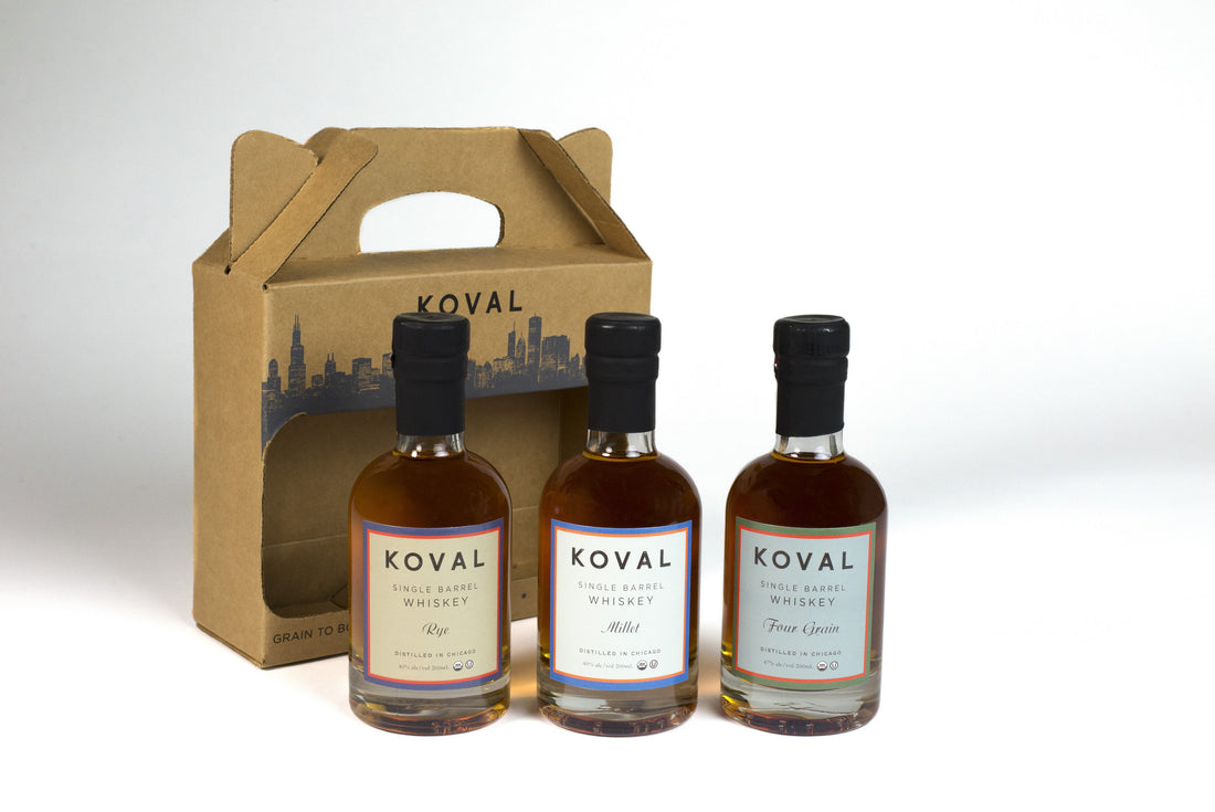 Koval Whiskey Gift 3 Pack 3x200ml (ITM66335) single bottle shot